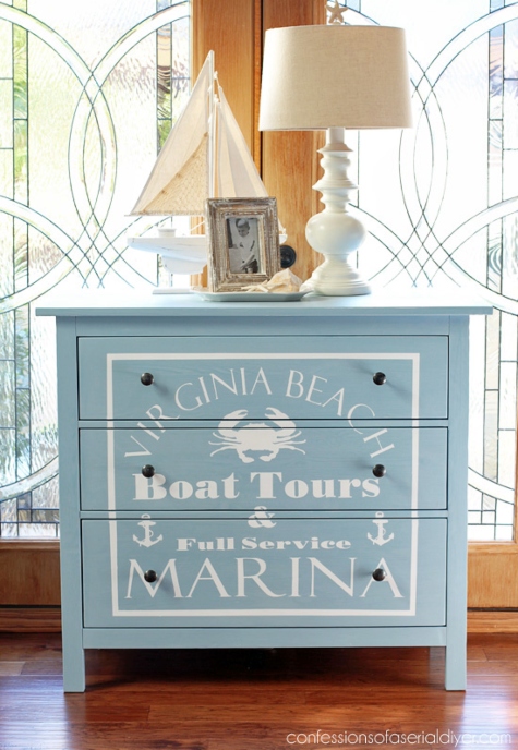 30 Dresser Chest Makeover Ideas Coastal Beach Nautical Style